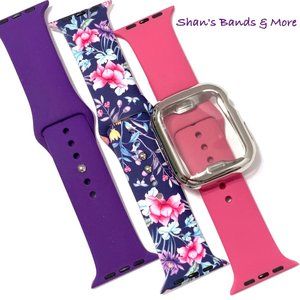 3 S/M 44mm 42mm 40mm 38mm purple ZINNIA pink case